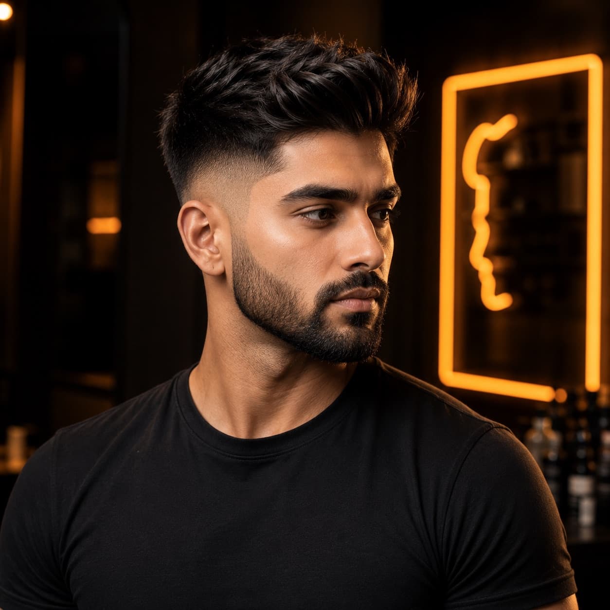 Men's precision haircut and styling at Pareez unisex salon